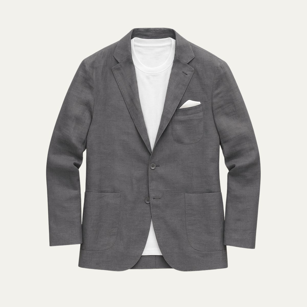 Lightweight Beige Summer Jacket for Men - Formal Events