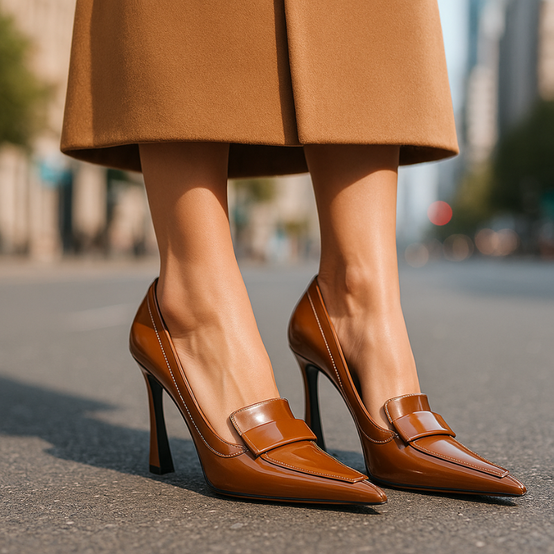Ladies High Heels with Ankle Straps