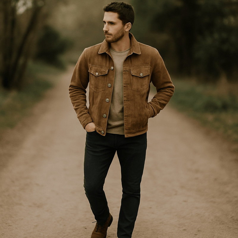 Casual Fit Mens Denim Jacket