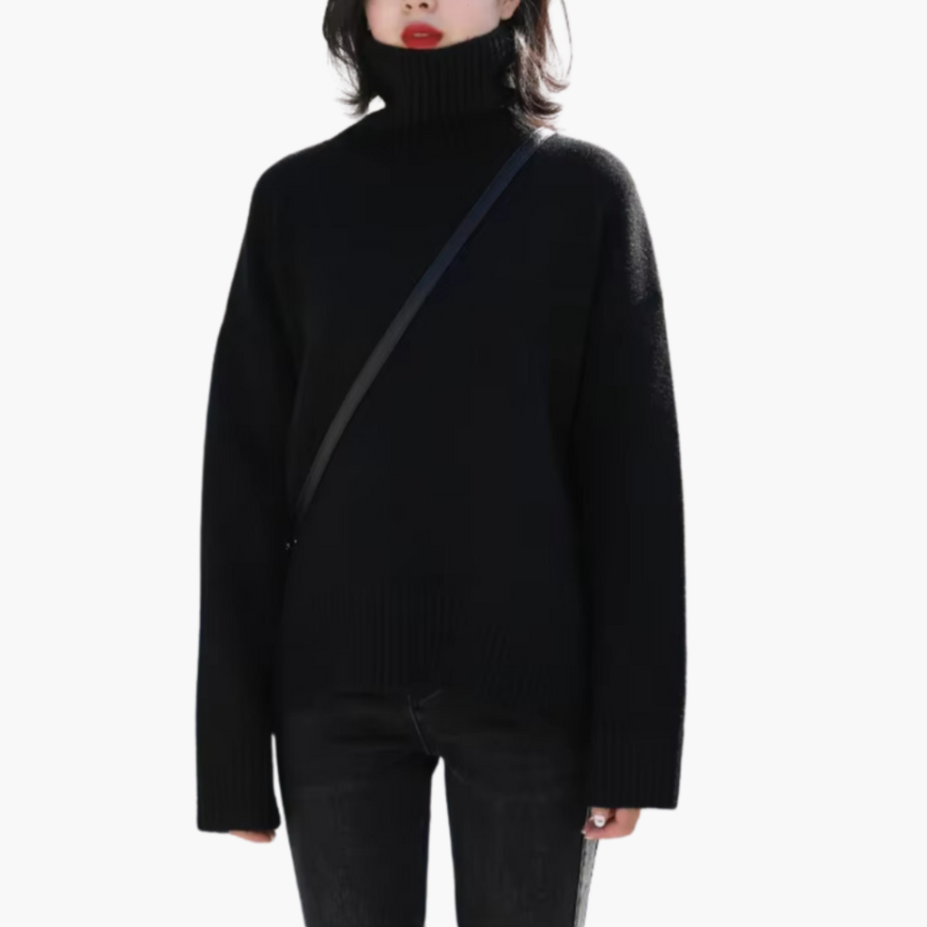 Soft Women's Long Sleeve Ribbed Sweater