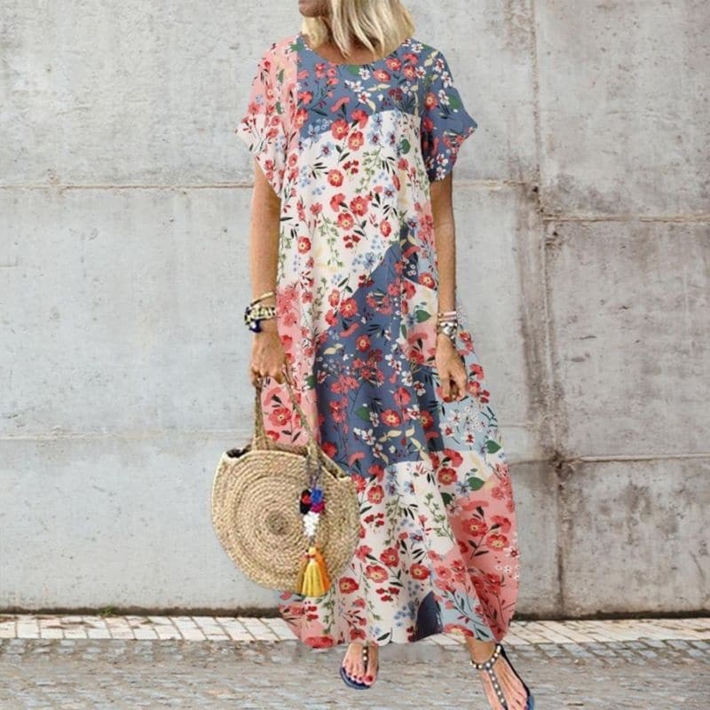 Comfy Floral Maxi Dress for Women
