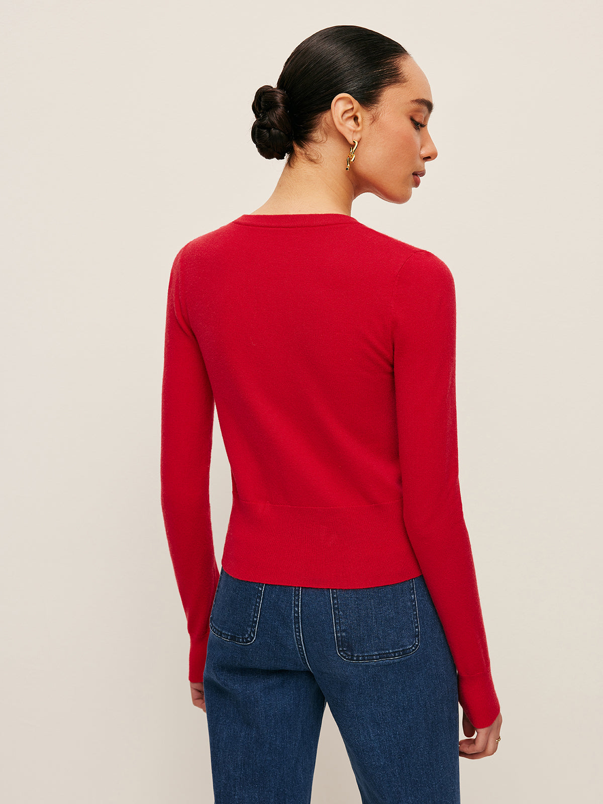 Colorful Blossom Pattern Sweater