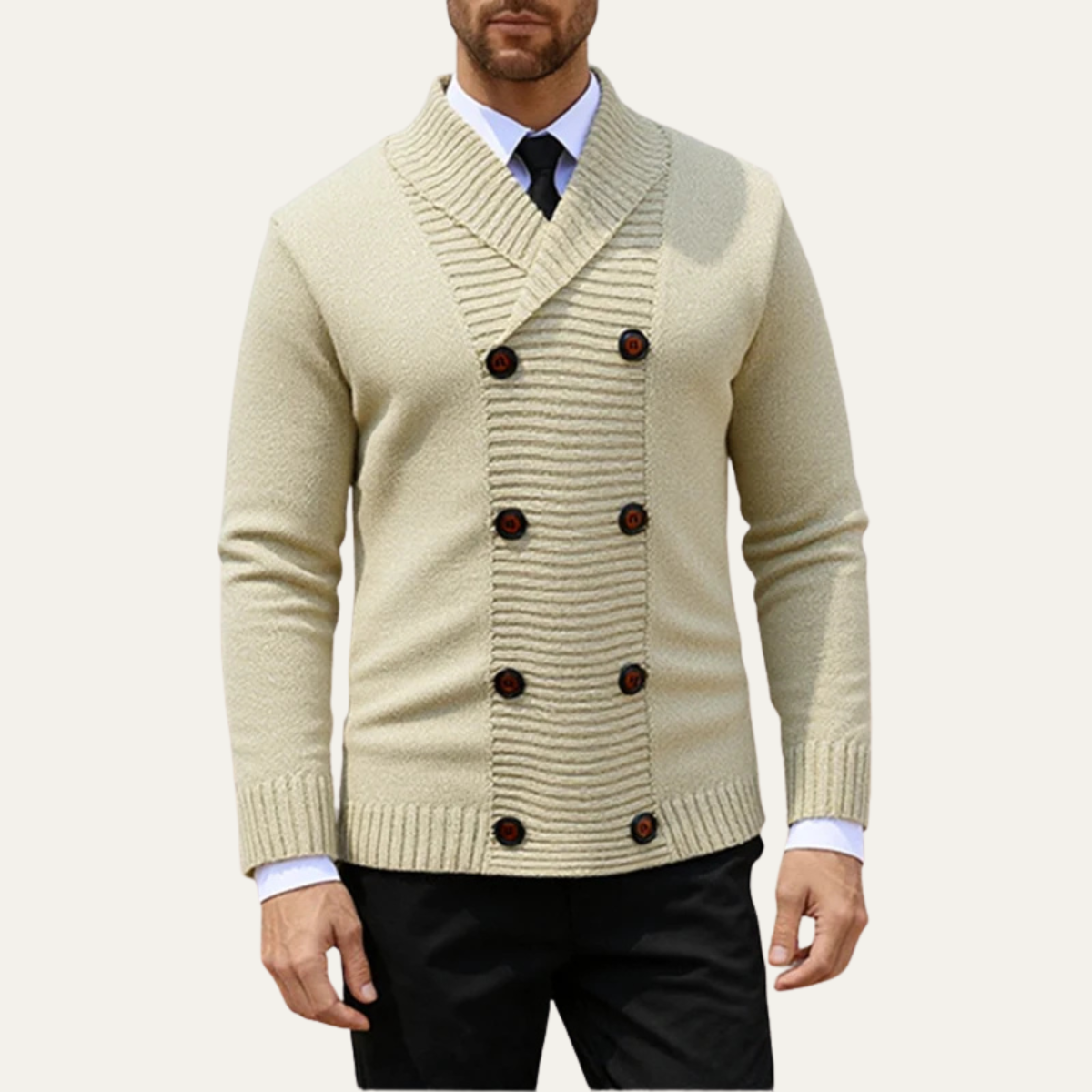 Classic Men's Simple Knit Cardigan Sweater