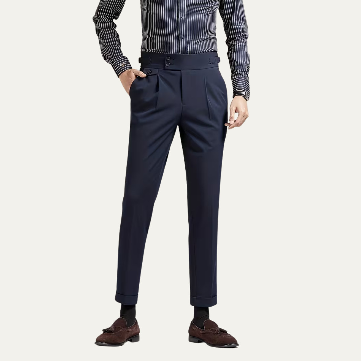 Relaxed Fit Men's Chino Dress Pants