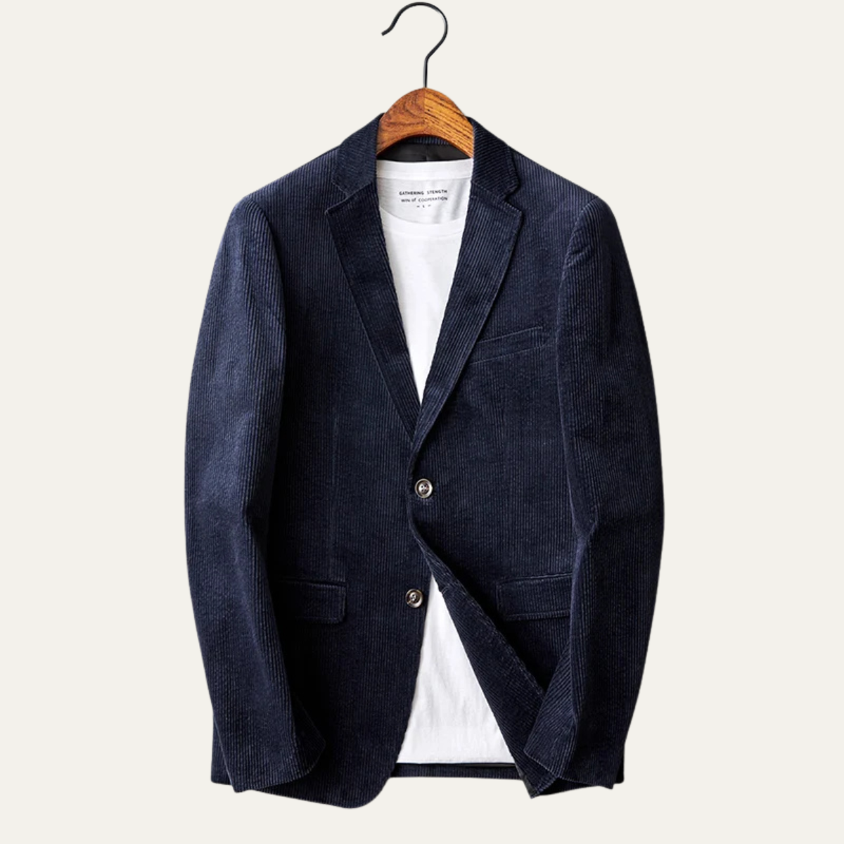 Men's Slim Fit Corduroy Casual Blazer Jacket