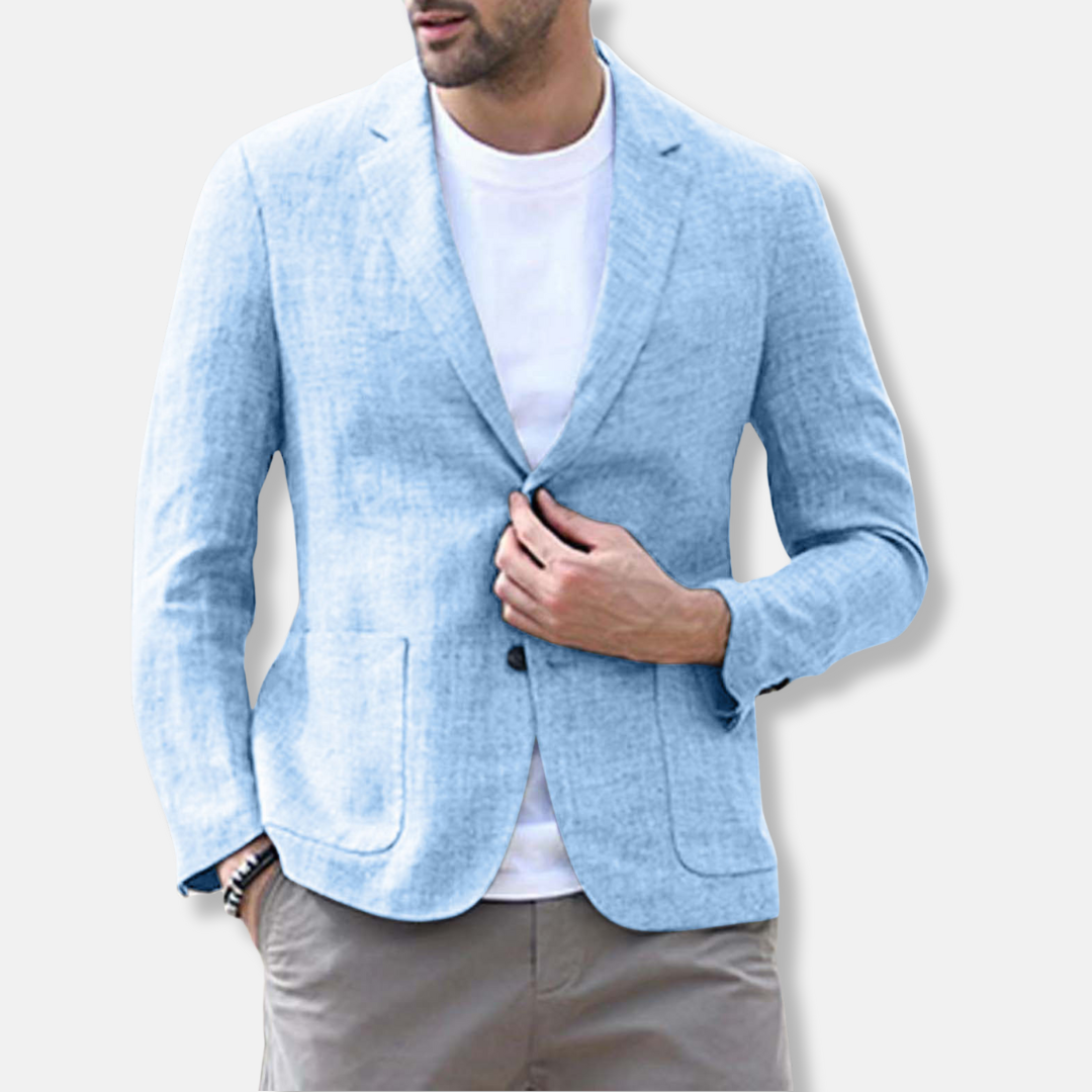 Men's Slim Fit Blazer with Classic Lapel