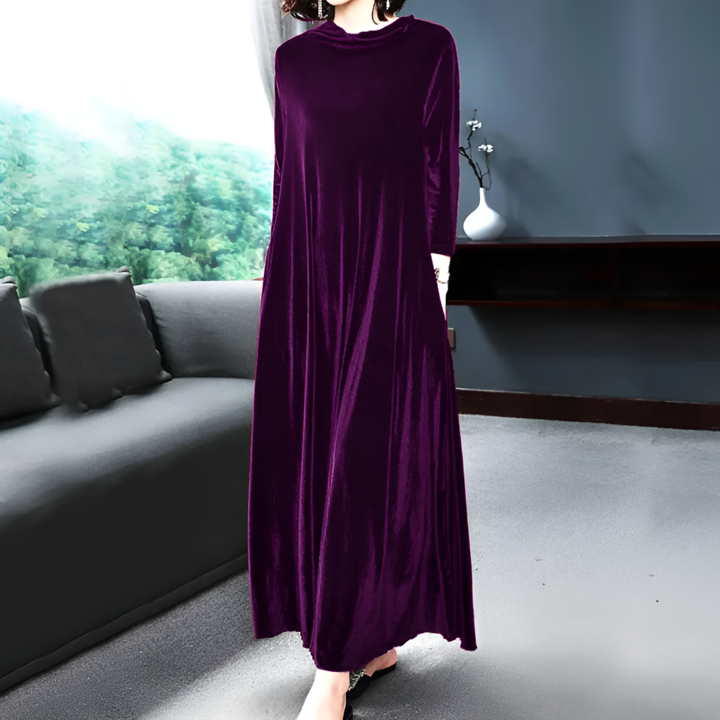 Luxurious Burgundy Red Evening Gown Dress
