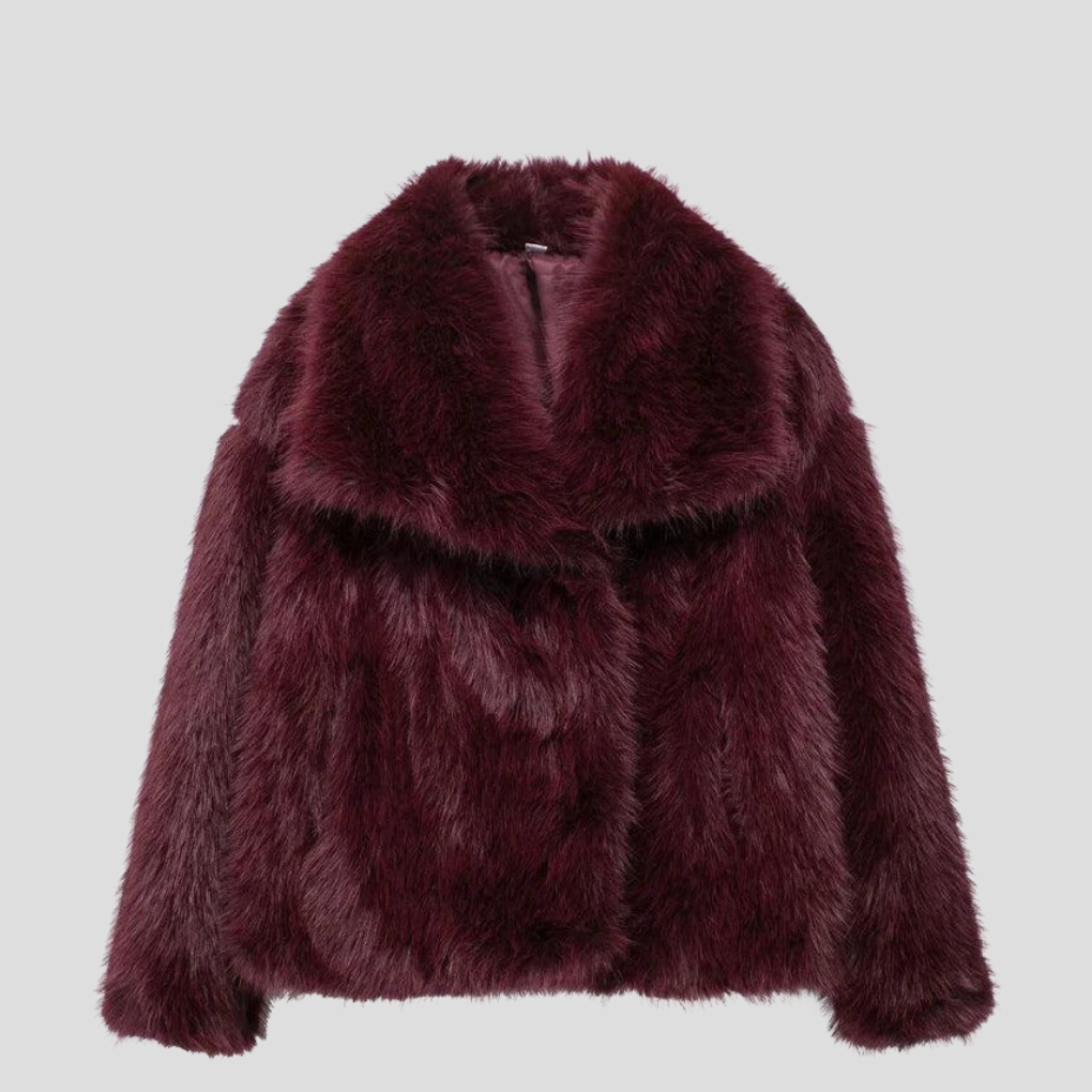 Luxury Synthetic Fur Coat