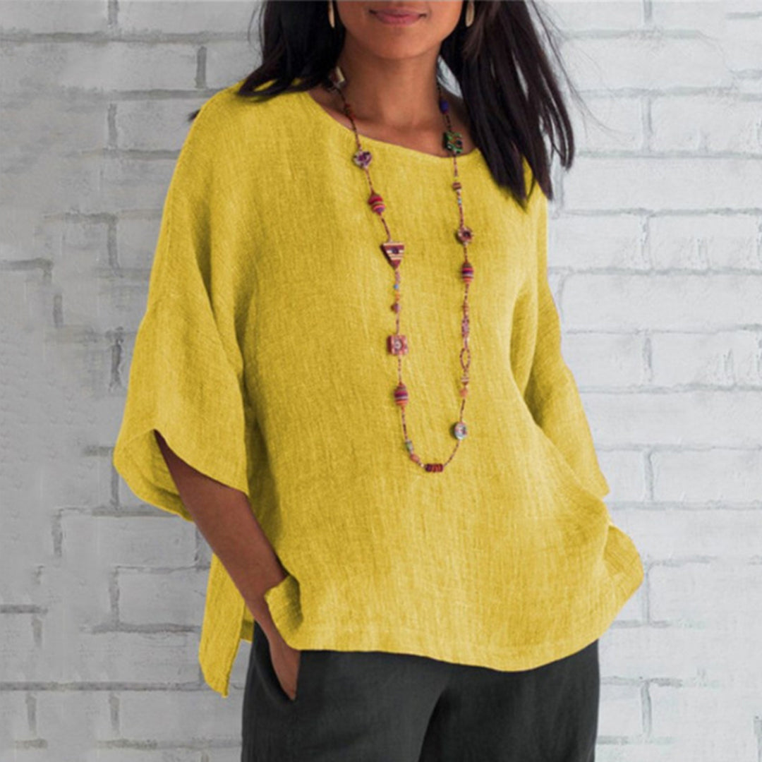 Relaxed Fit Women's T-shirt | 3/4 Sleeves