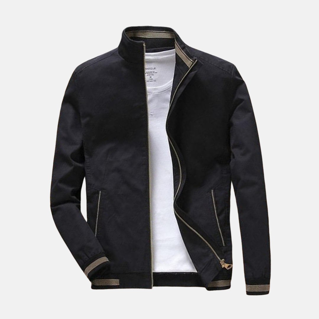 Casual Men's Zip Up Bomber Jacket
