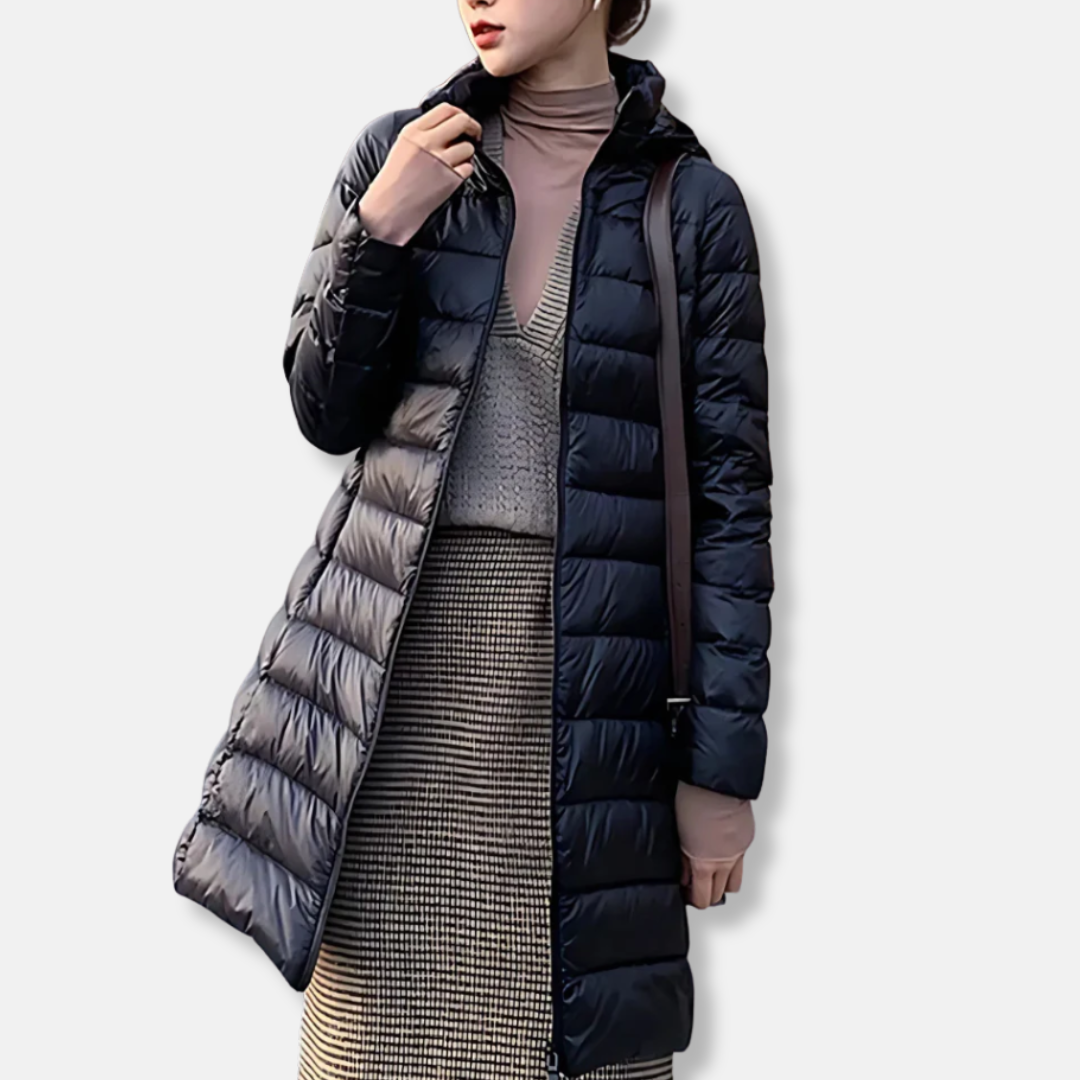Warm Slimline Quilted Puffer Coat