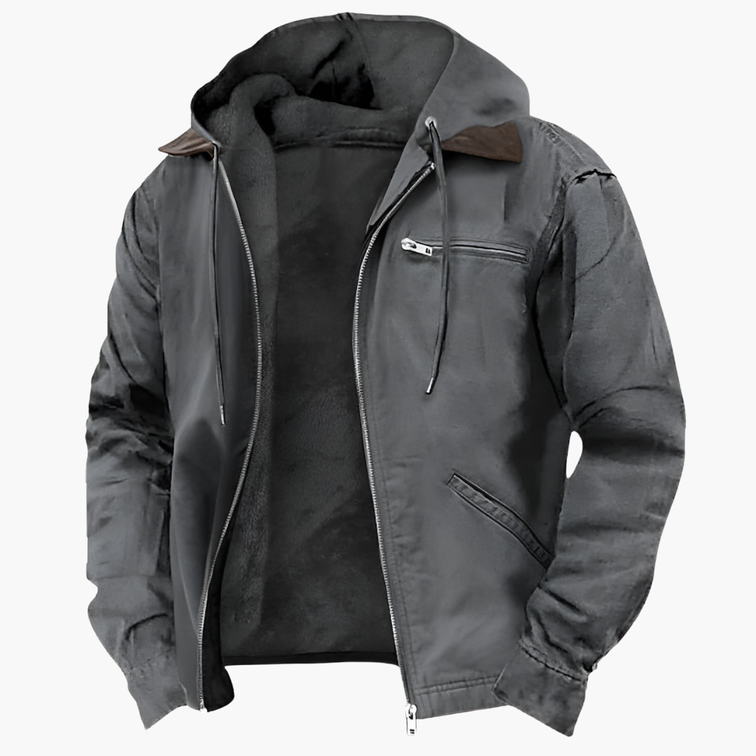 Waterproof Mens Zip Up Hooded Jacket