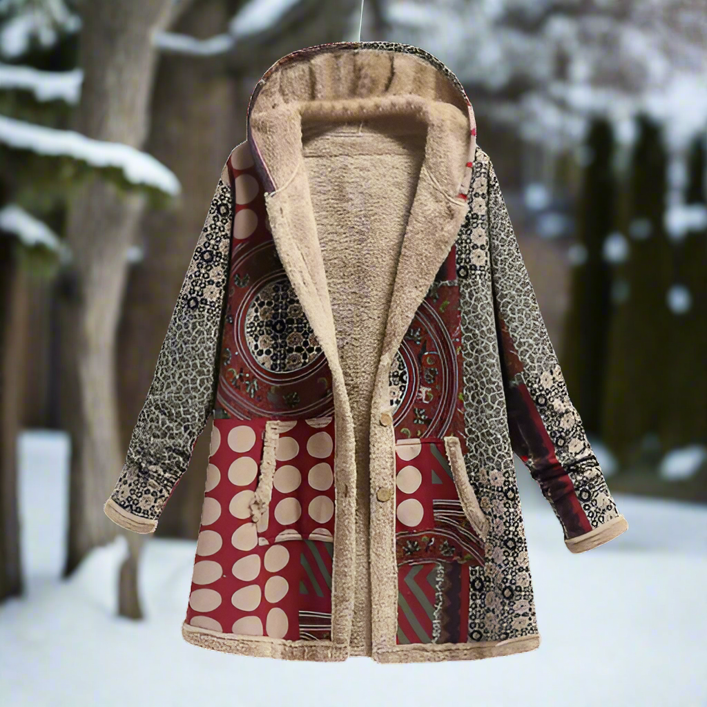 Warm Women's Fleece Lined Parka Coat
