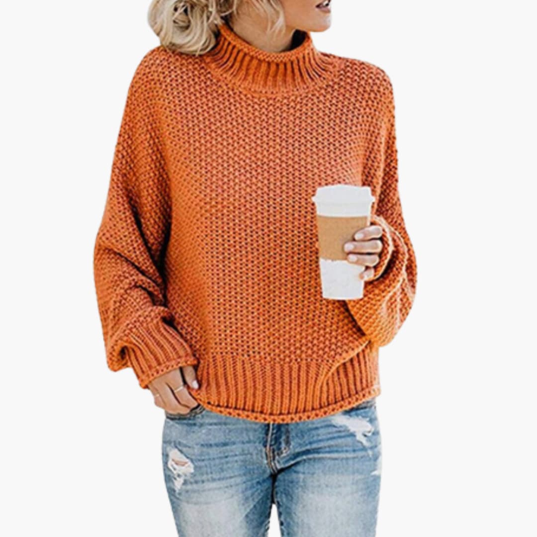 Cozy Crew Neck Women's Knit Sweater