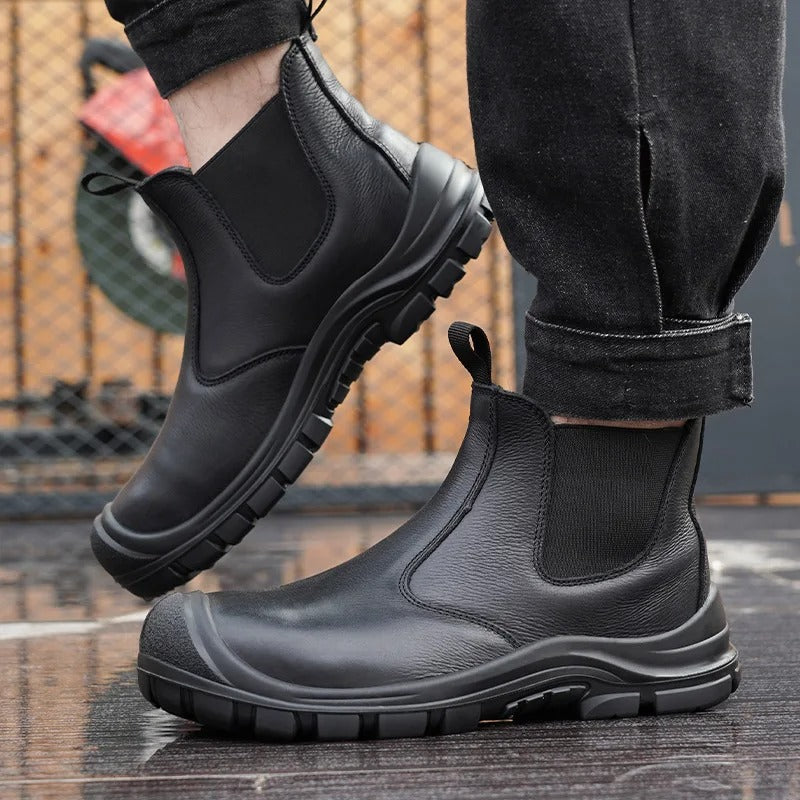 Men's Comfortable Chelsea Boots with Elastic Sides