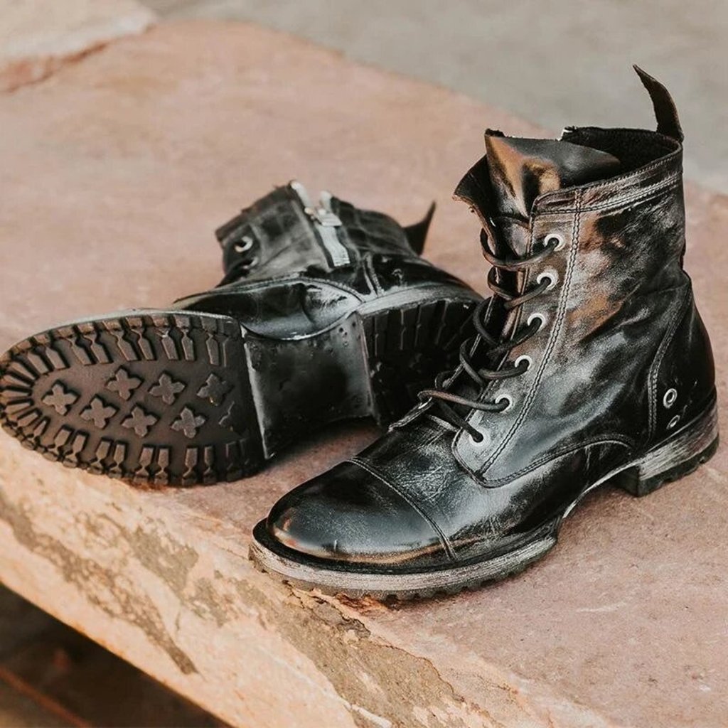 Men's Lace Up ankle Boots with Durable Sole