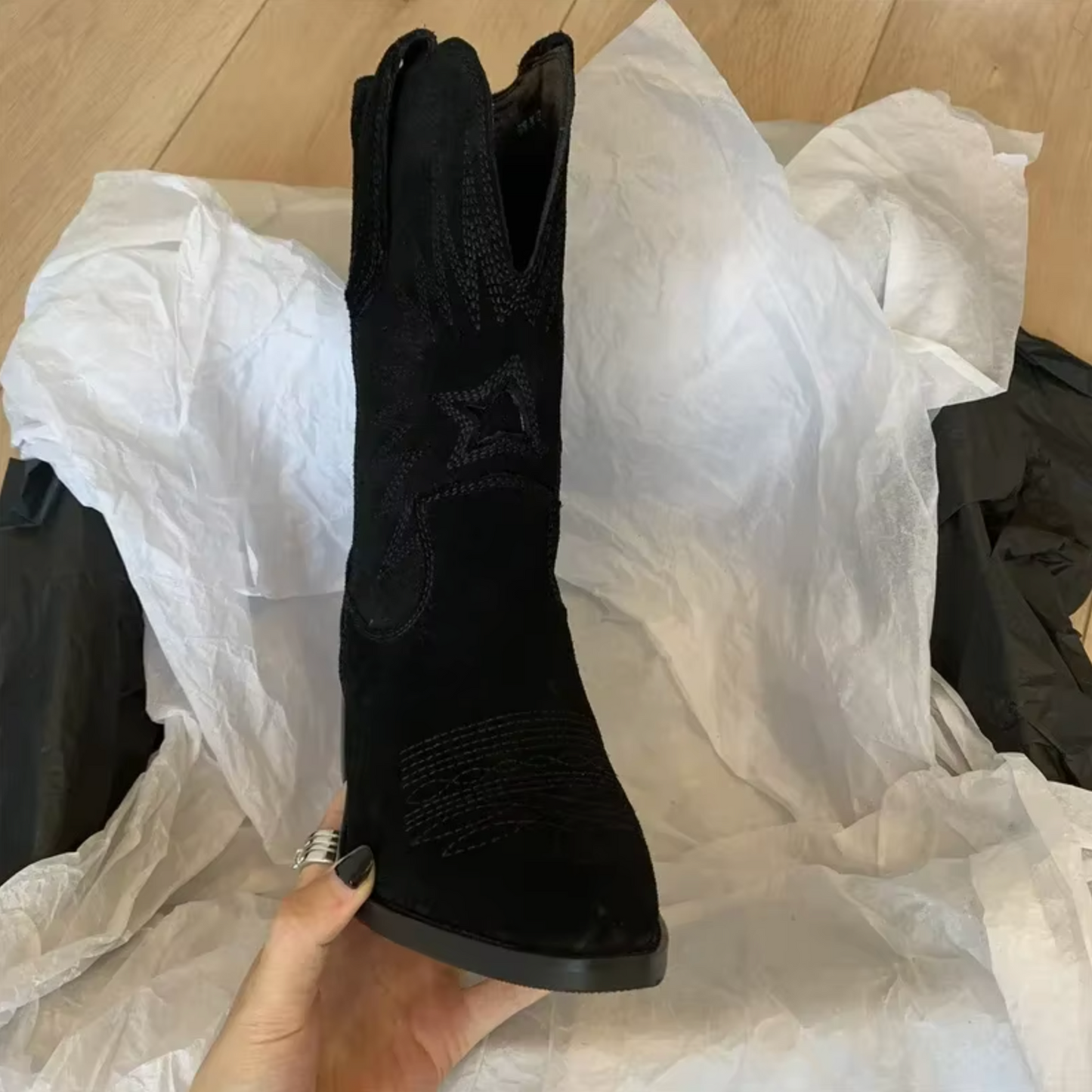 Classic Rugged Cowboy Boots for Men