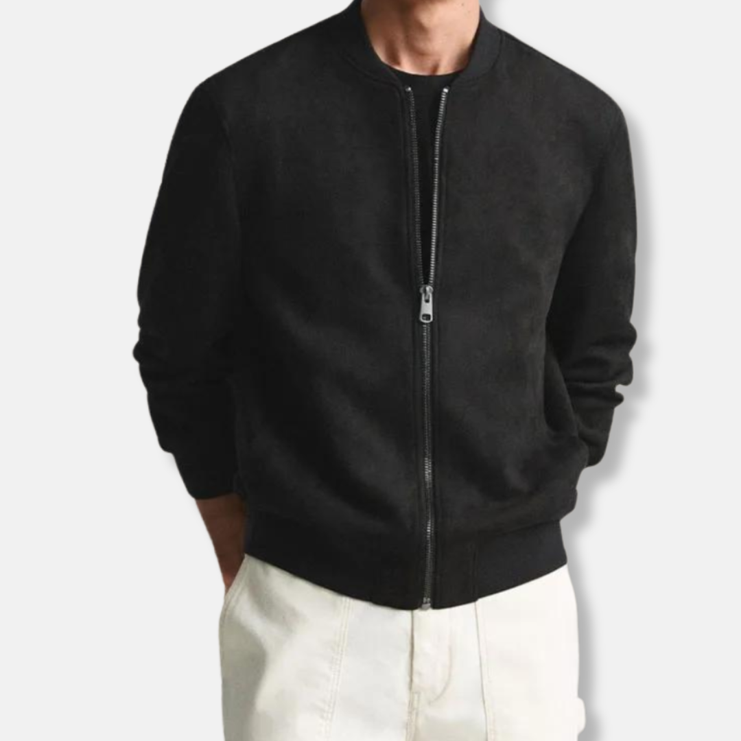 Relaxed Fit Men's Soft Zip Jacket