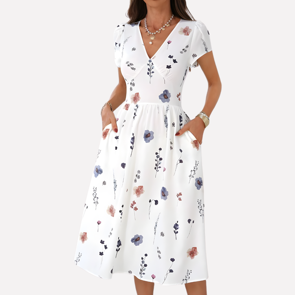 Ladies' Casual Pocket Dress - Olytrend