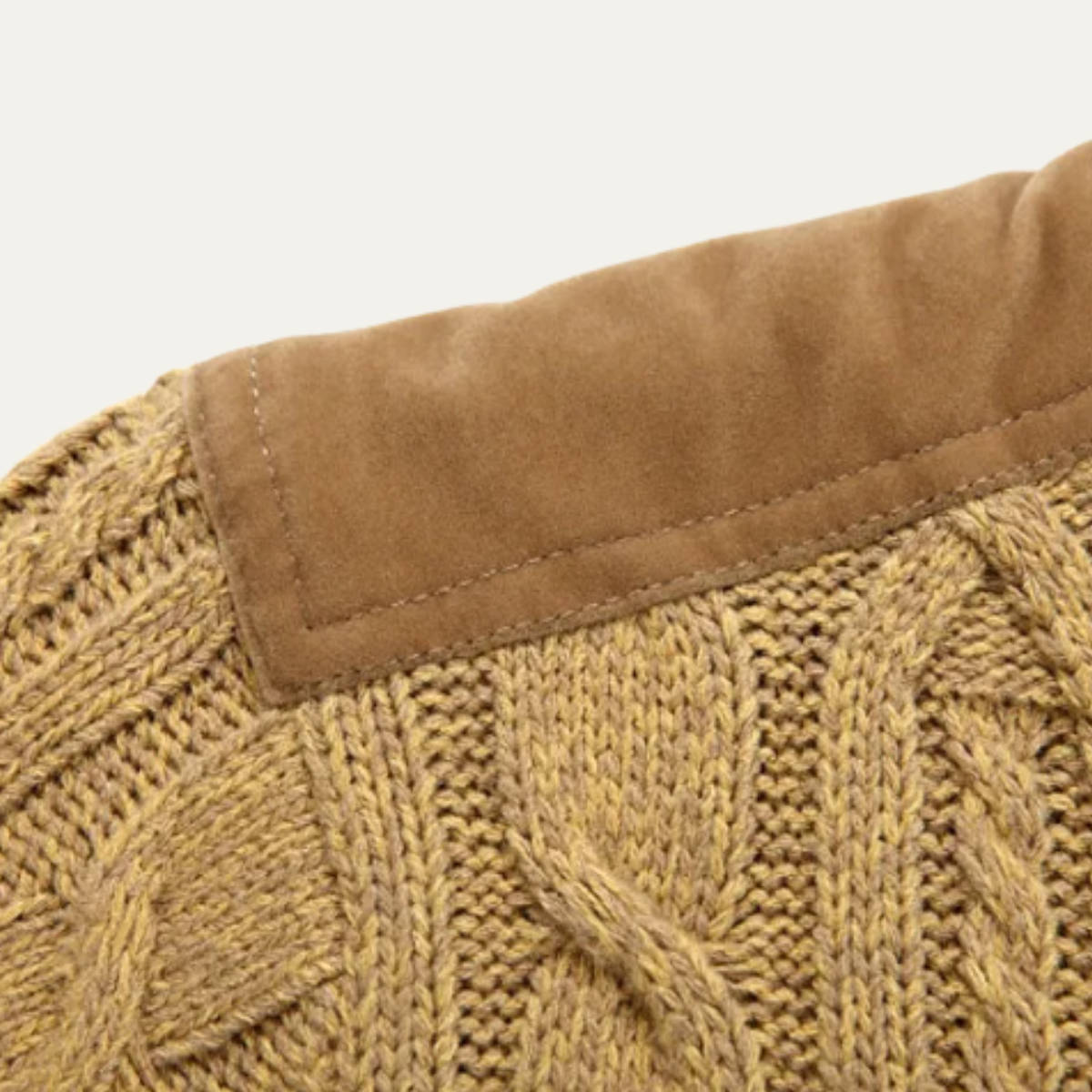 Warm Mens Wool Blend Fleece Lined Cardigan