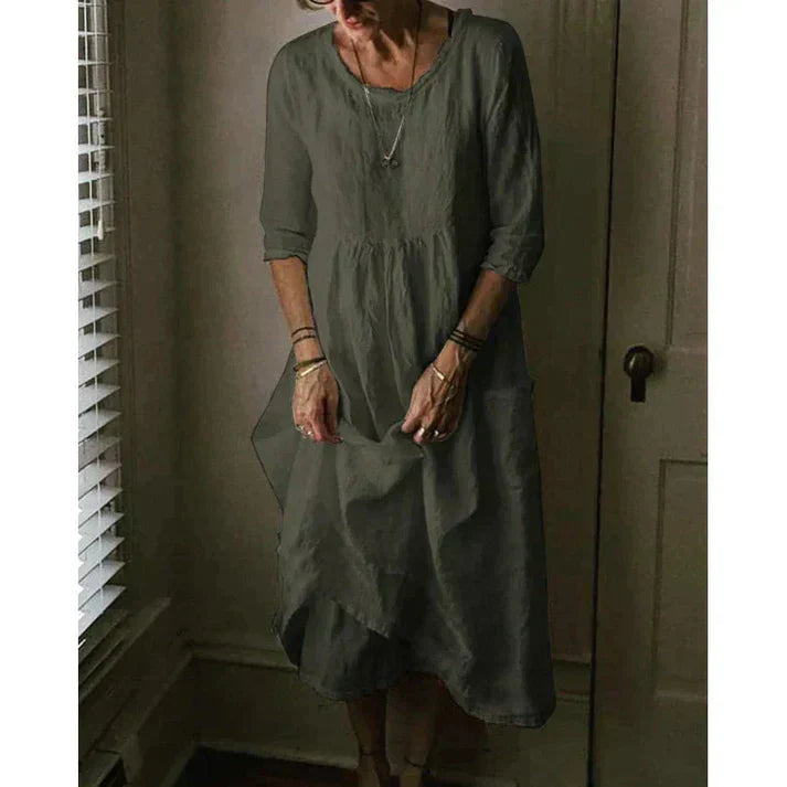 Relaxed Fit Women's Robe Asymmetric Hem