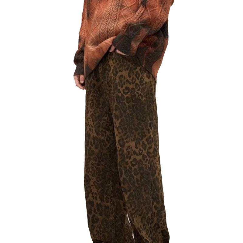 Fashionable Leopard Print Women's Pants