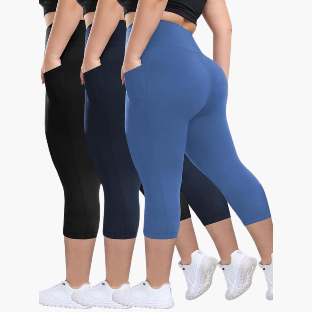 Comfortable High Waisted Women's Leggings Set