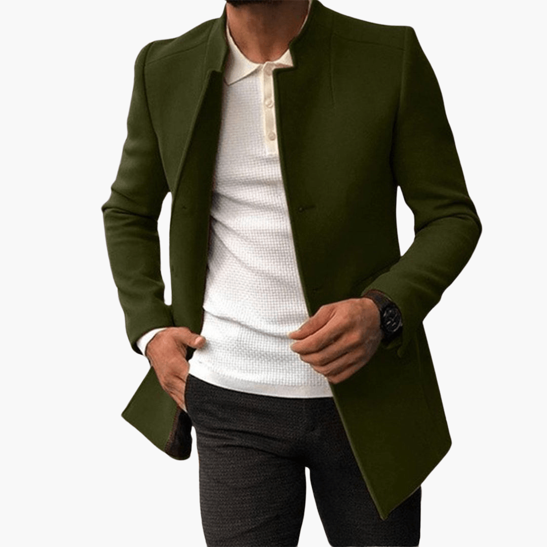 Classic Men's Parka Coat with Pockets