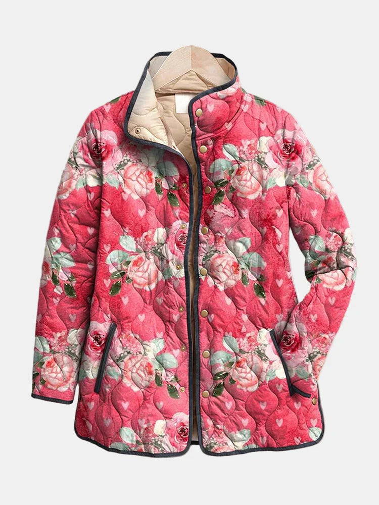 Stylish Padded Quilted Coat - Olytrend