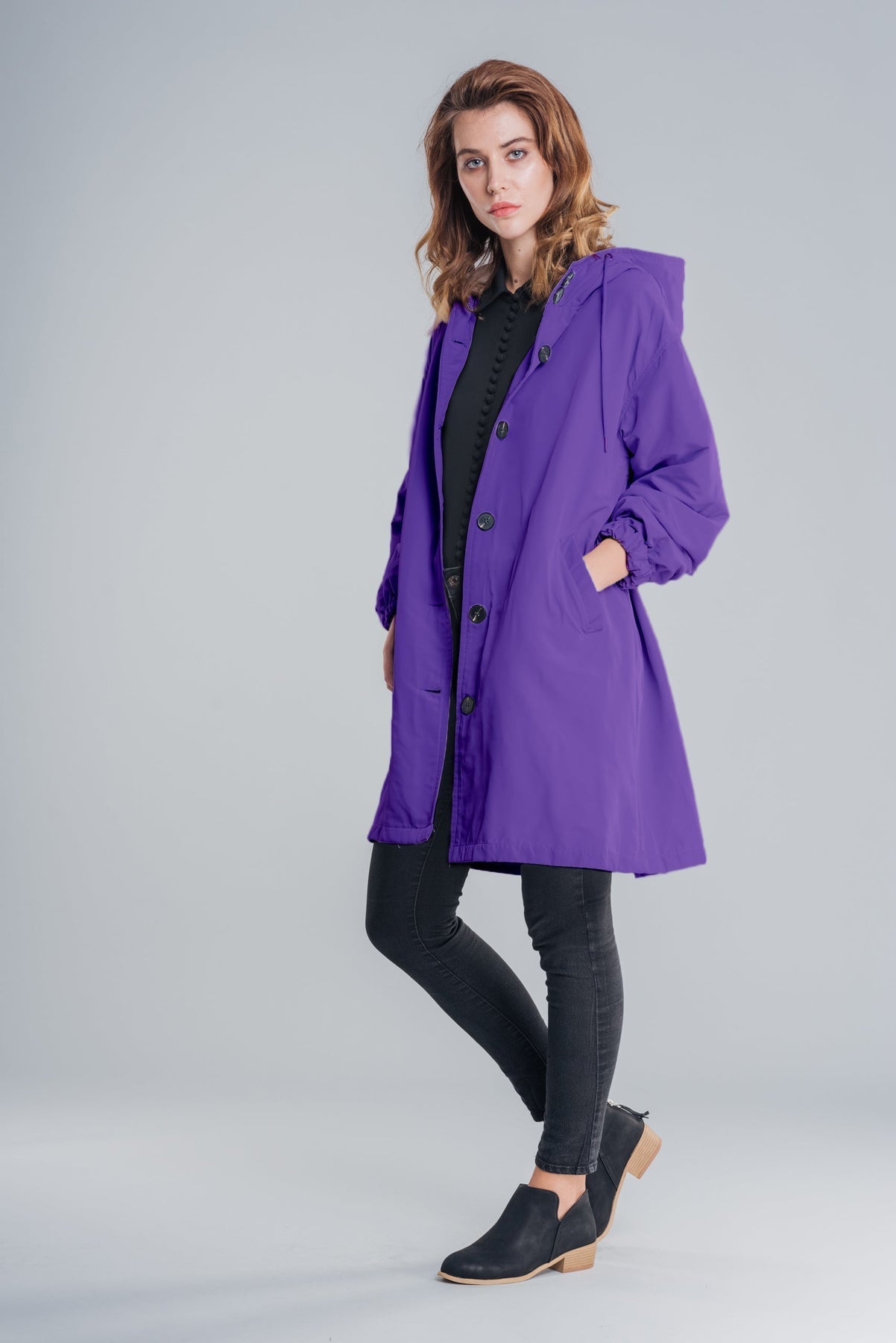 Warm Women's A-Line Hoodie Coat