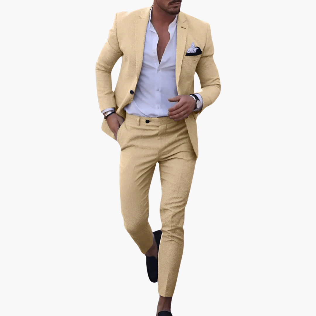 Classic 2 Piece Suit with Blazer and Trousers