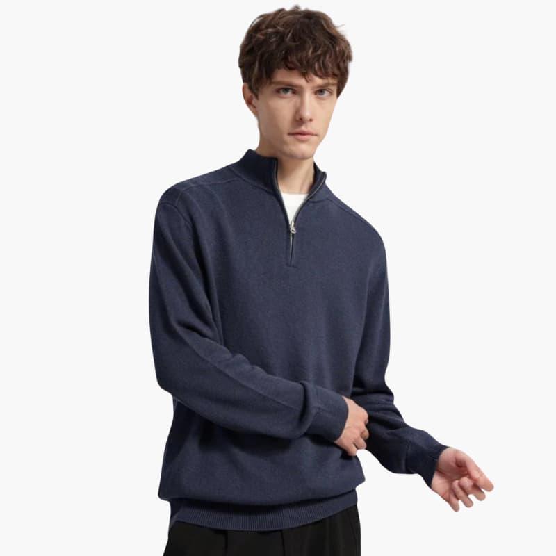 Men's Thermal Fleece Zip Sweater Warm & Cozy