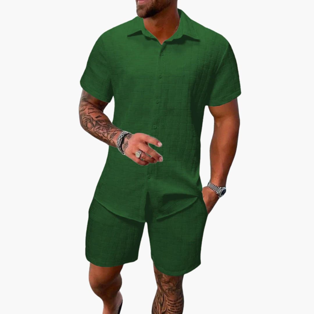 Soft Cotton Mens 2 Piece Suit Set