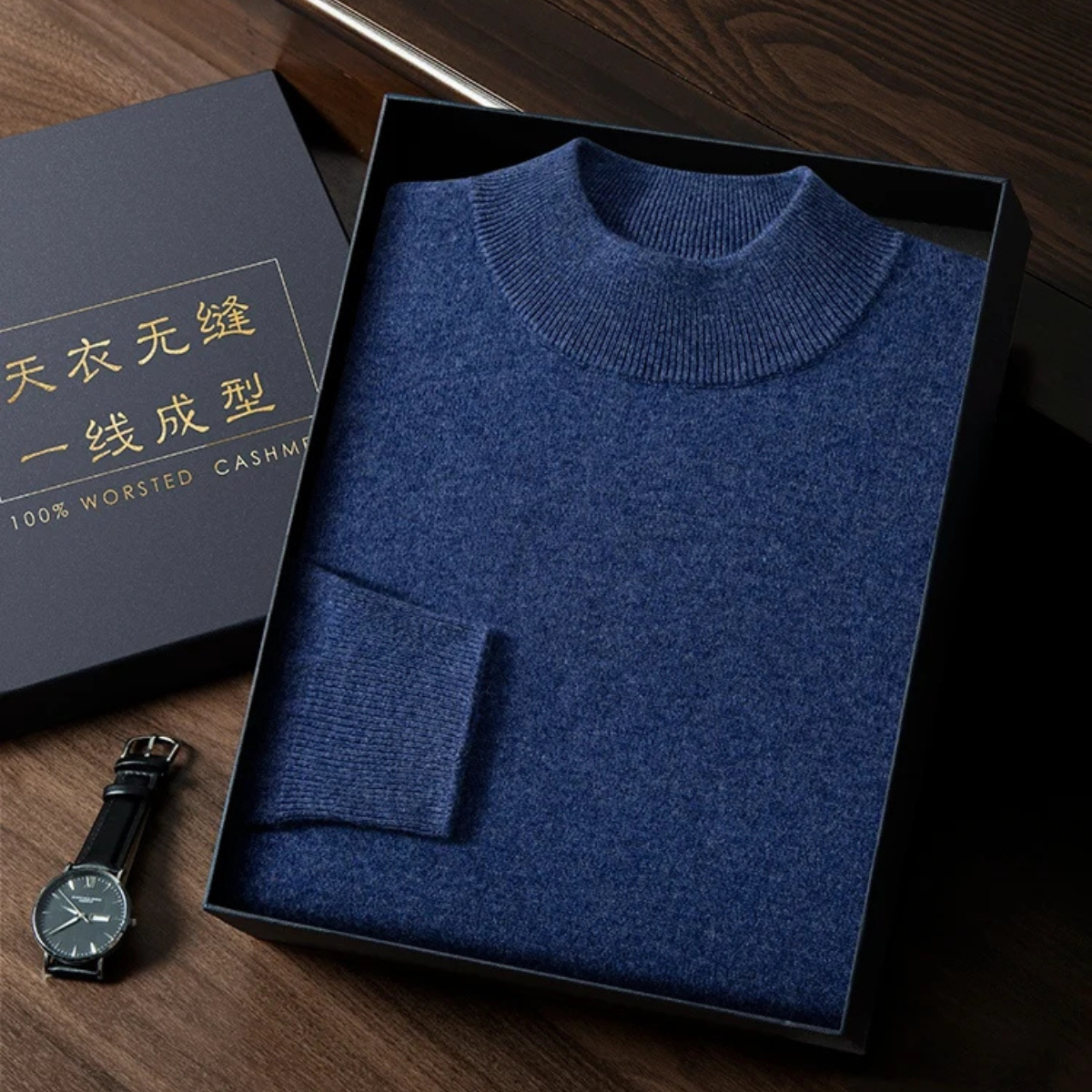 Premium Men's Soft Cashmere Crew Sweater