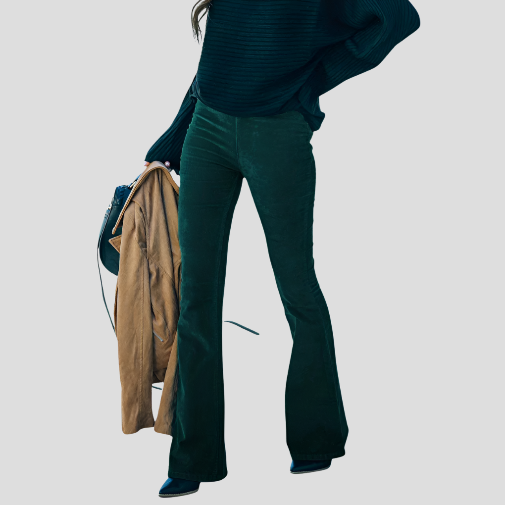 Classic High Waisted Retro Corduroy Jeans