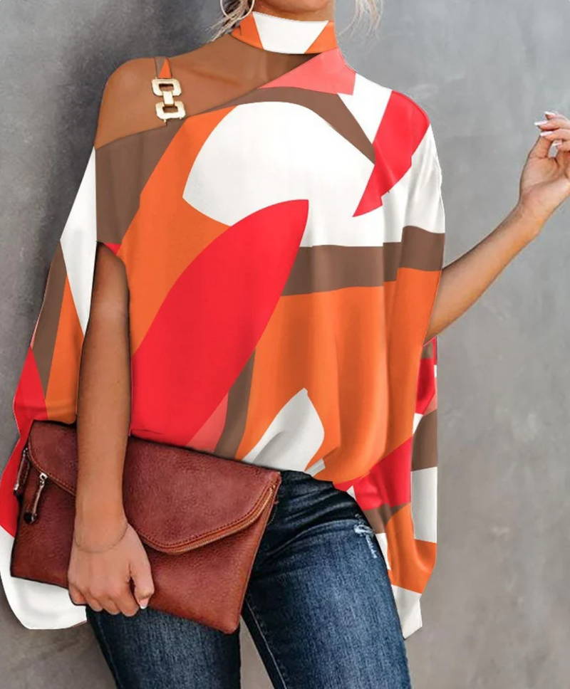 Ladies Loose Fit Off Shoulder Blouse