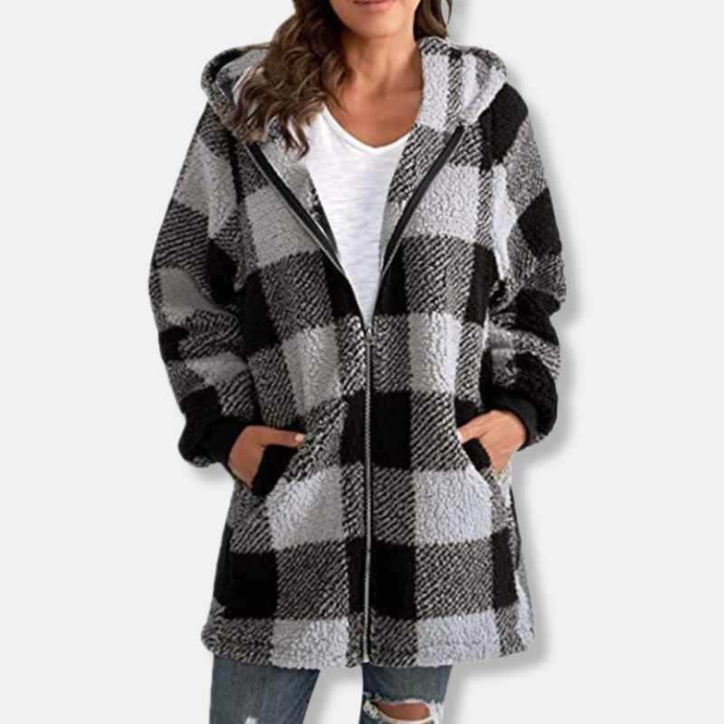 Cozy Women's Zip Up Hooded Sweatshirt