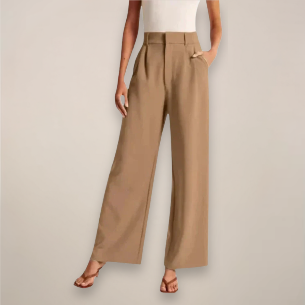 Comfortable High Waisted Work Pants