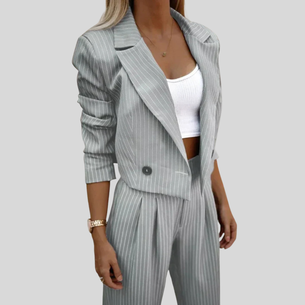 Classic Two-Piece Women's Suit Set for Workwear