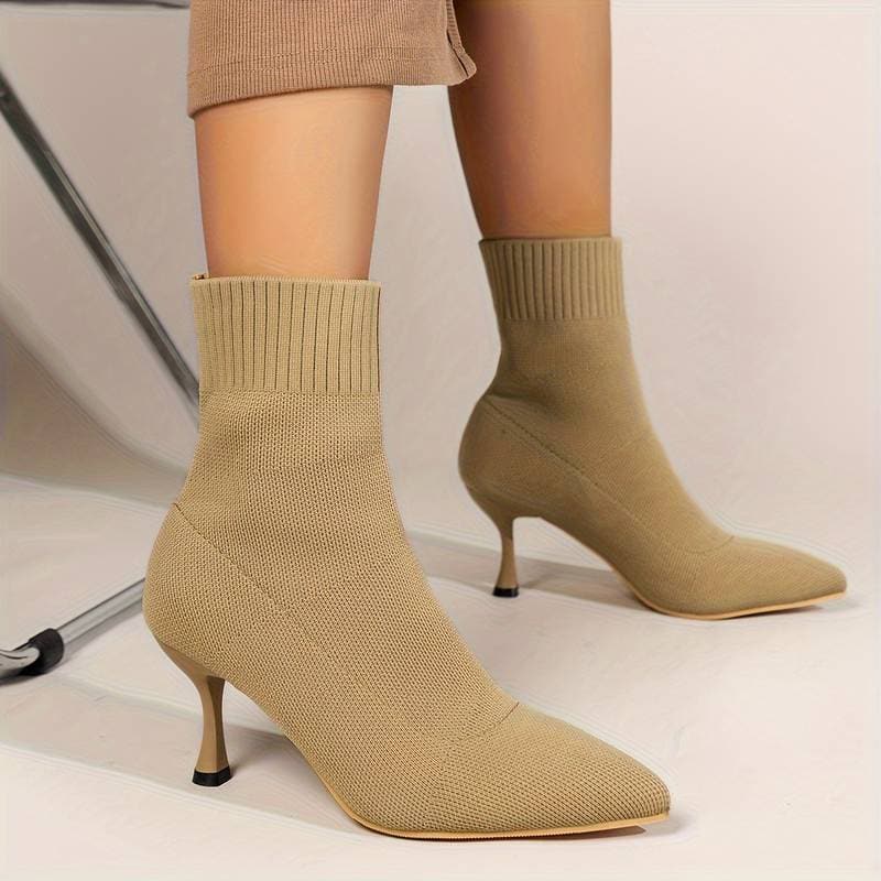 Women's Pointed Toe Ankle Boots - Slim High Heel