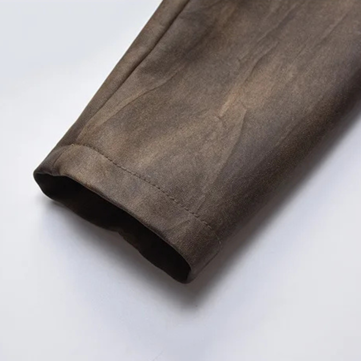 Classic Men's Brown Leather Blazer Jacket
