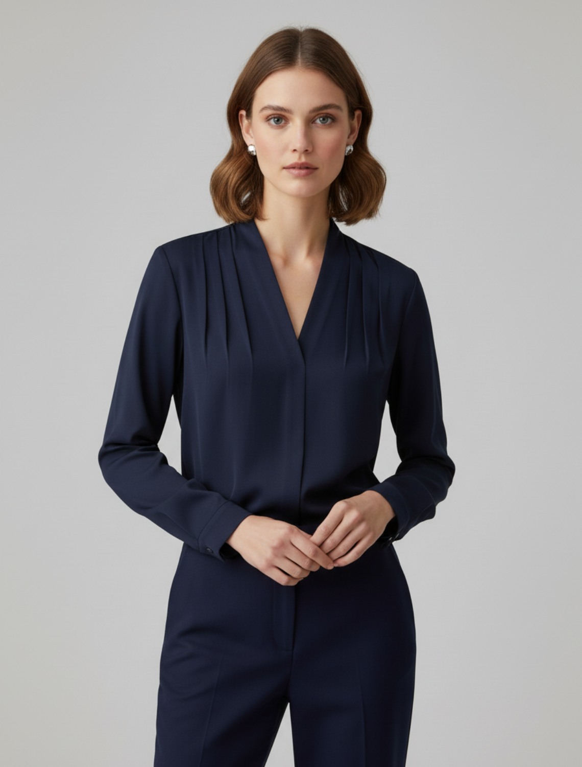 Luxurious Ruffle Sleeve Women's Blouse