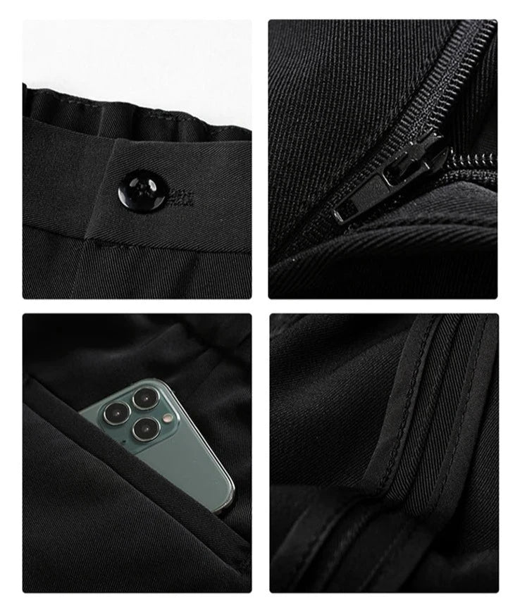 Comfortable Mens Chino Pants Loose Fit Style