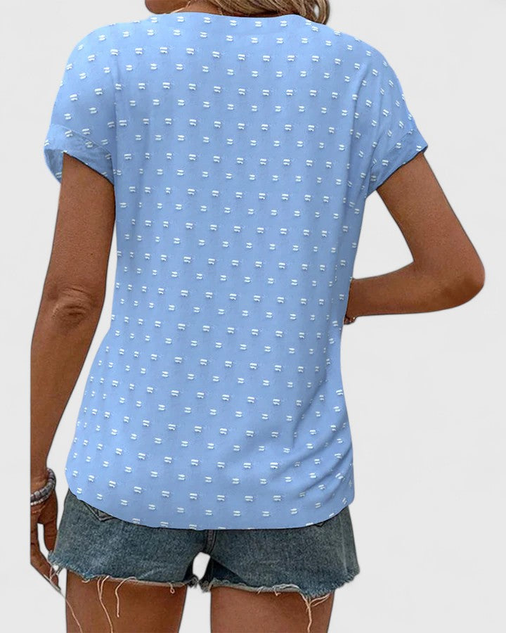 Relaxed Fit Casual V-Neck Tee