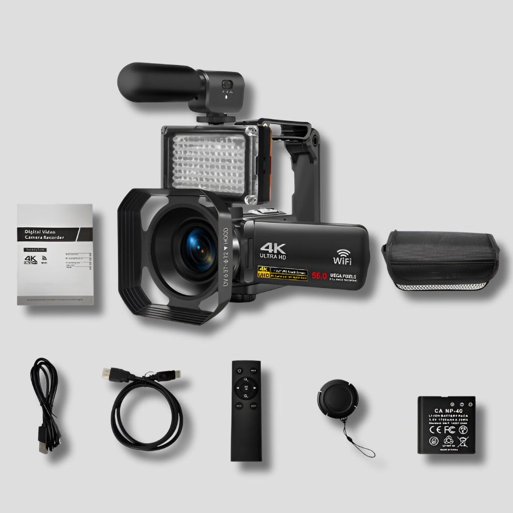 4K Ultra HD Camcorder Wifi Enabled Vlogger Starter Kit - Olytrend