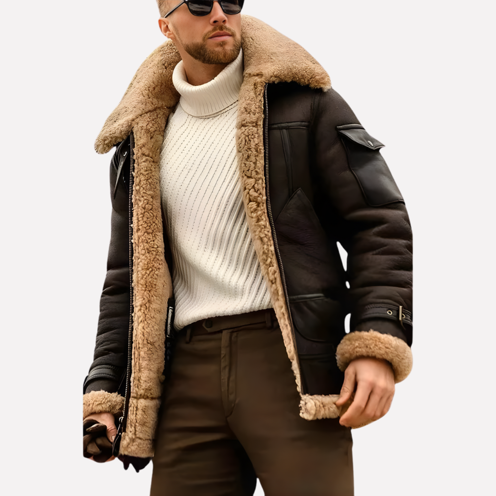 Classic Leather Flight Jacket