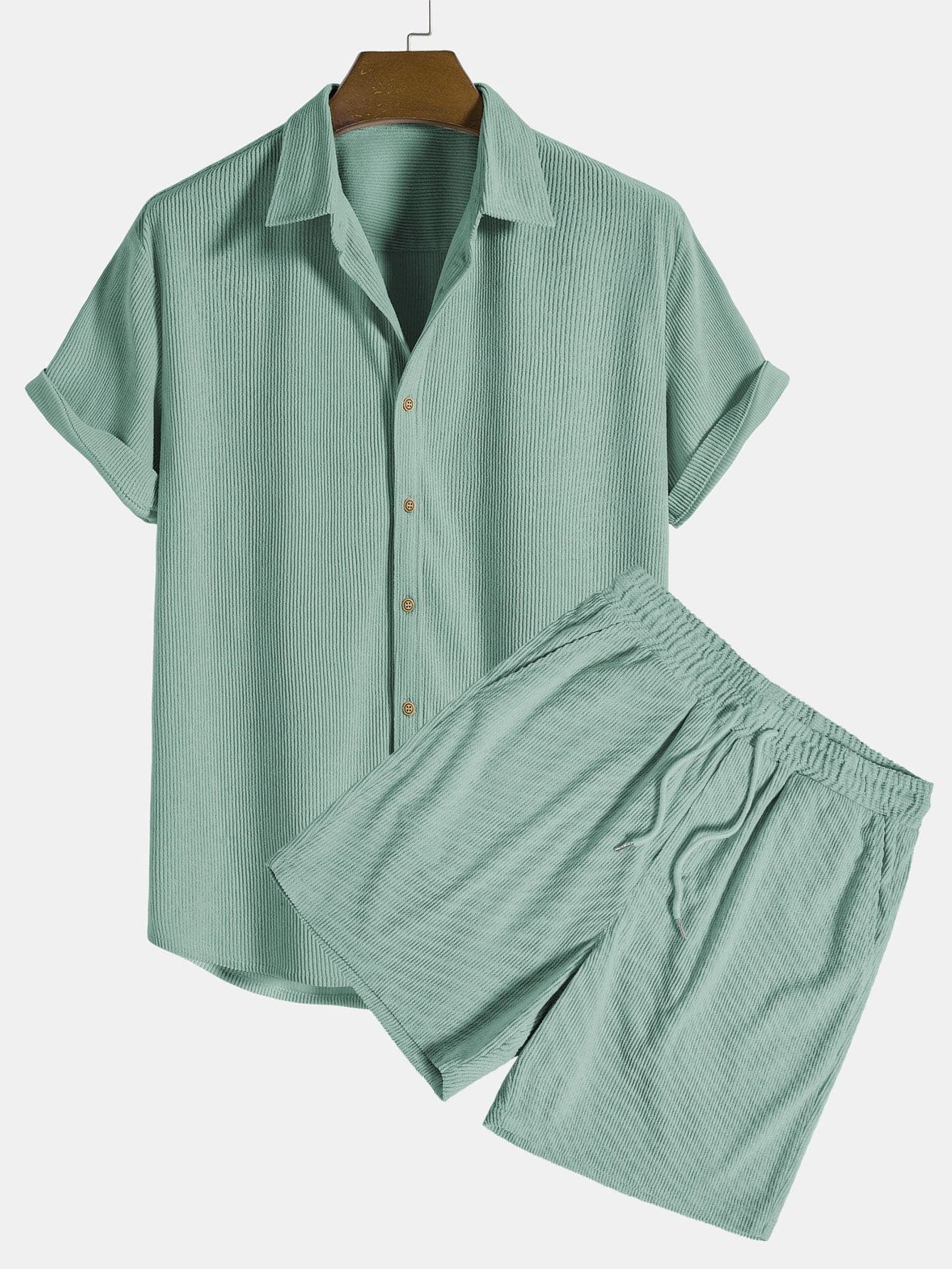 Men's Summer Shirt and Shorts Set