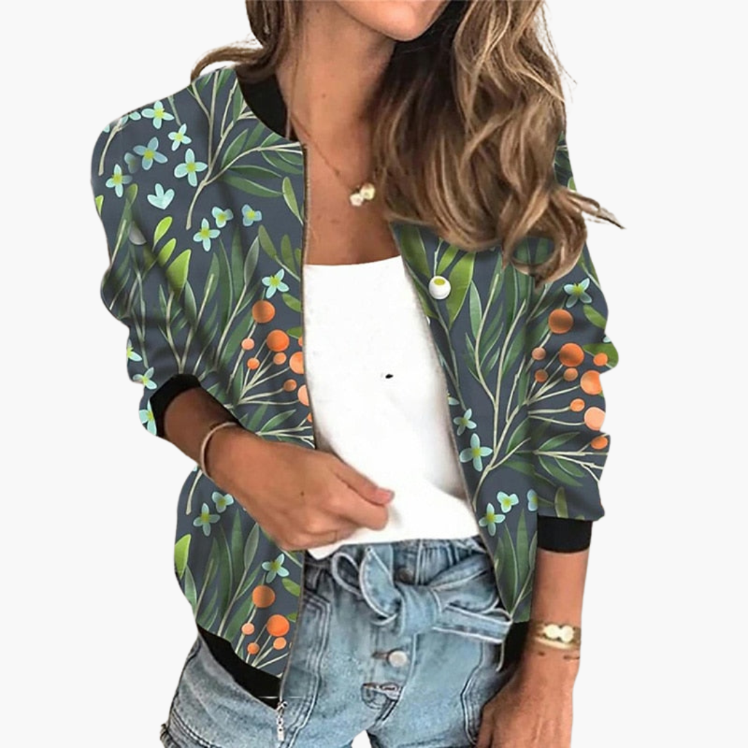 Women's Floral Jacket - Slim Fit & Fashionable
