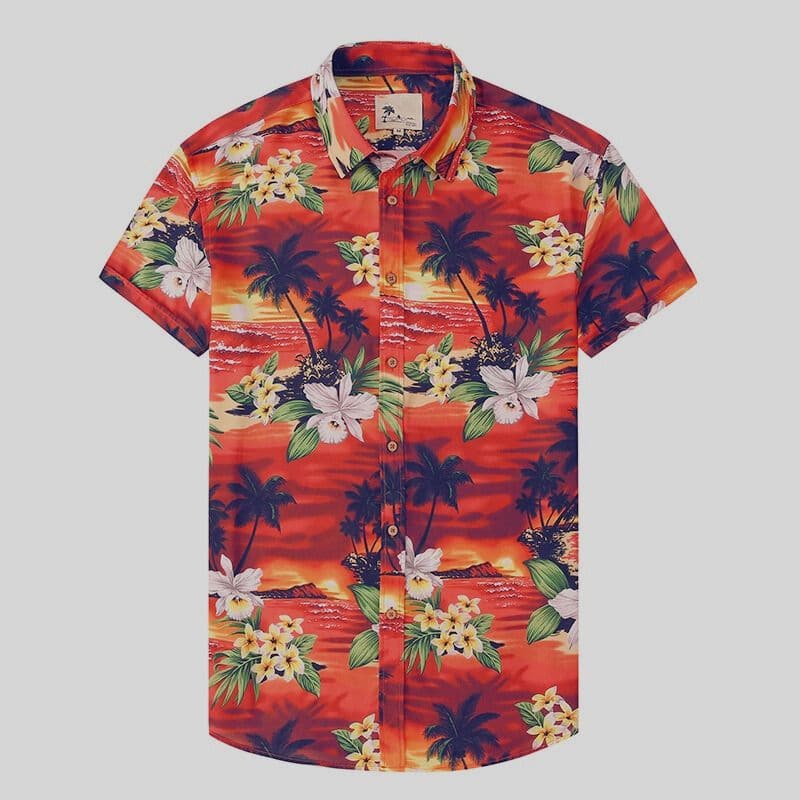 Casual Loose Fit Floral Summer Shirt