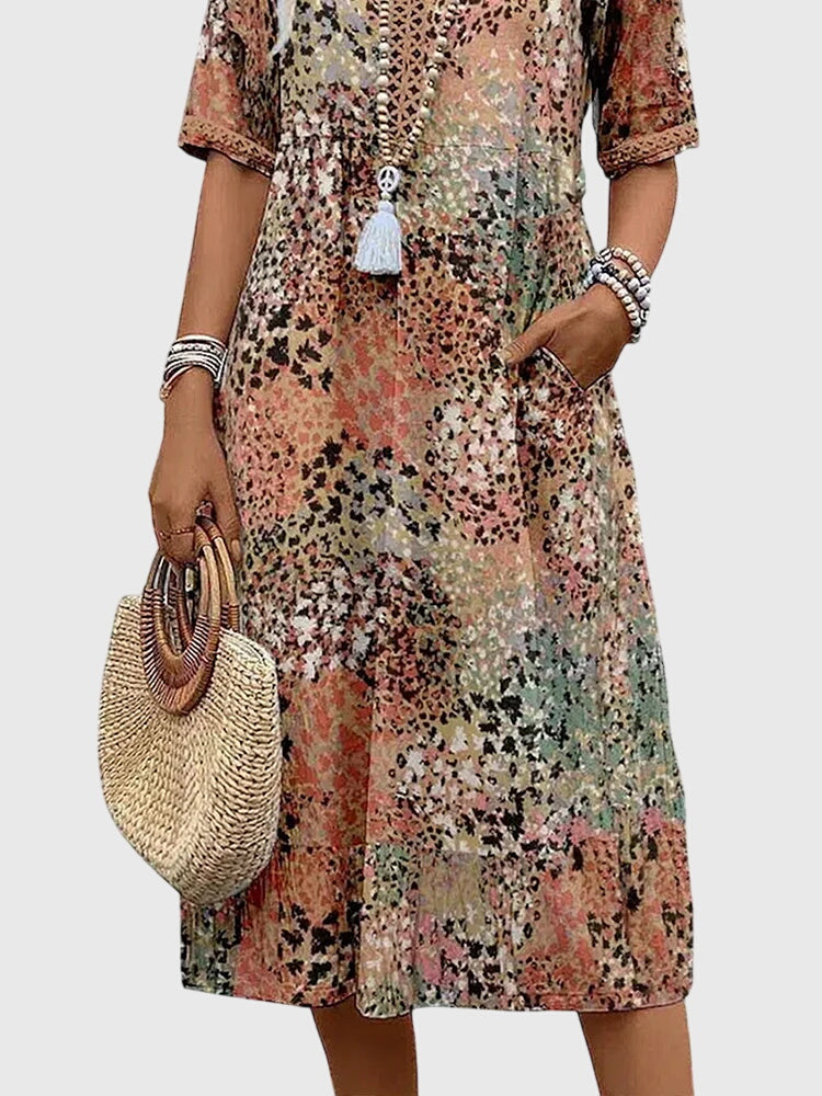 Elegant Flower Party Dress for Women